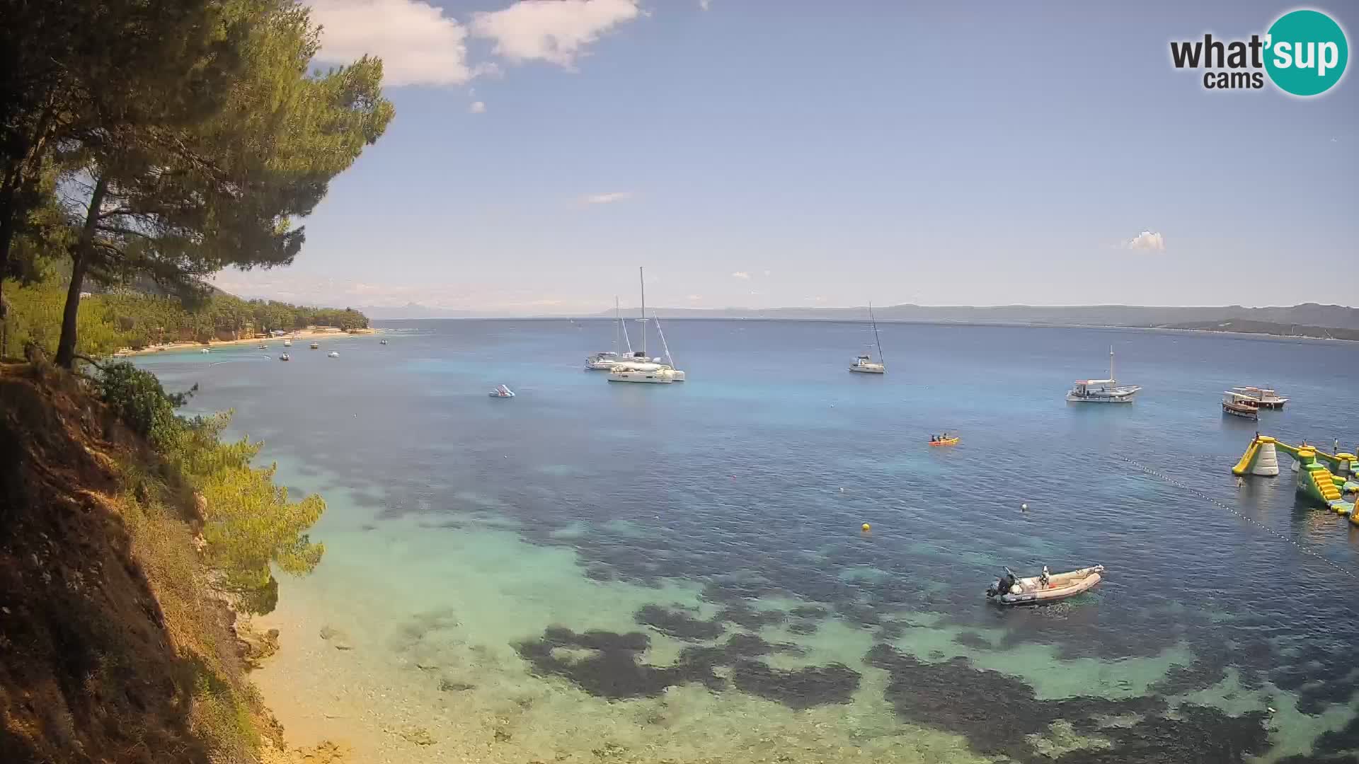 Webcam Potočine Beach Bol – Live View of Borak Beach, Brač Island