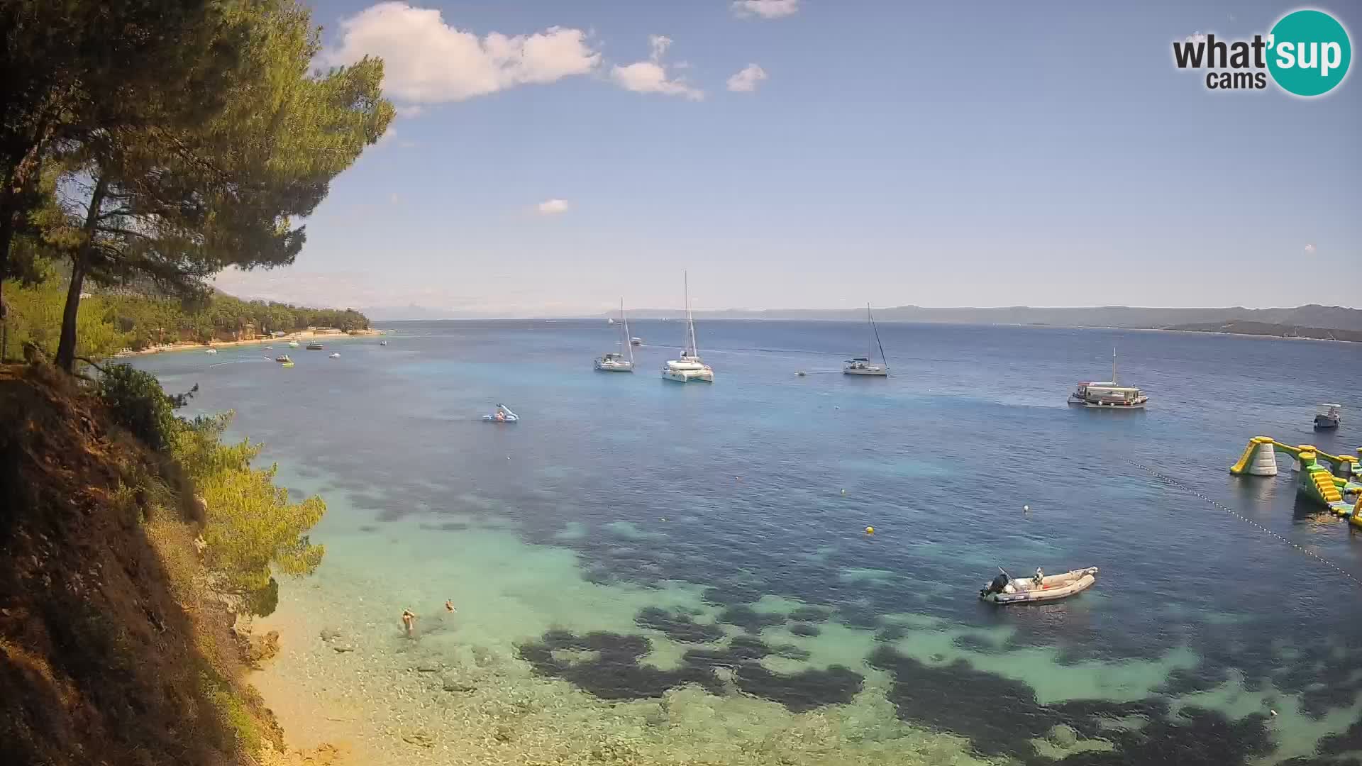 Webcam Strand Potočine Bol – Liveblick auf Borak Beach, Insel Brač