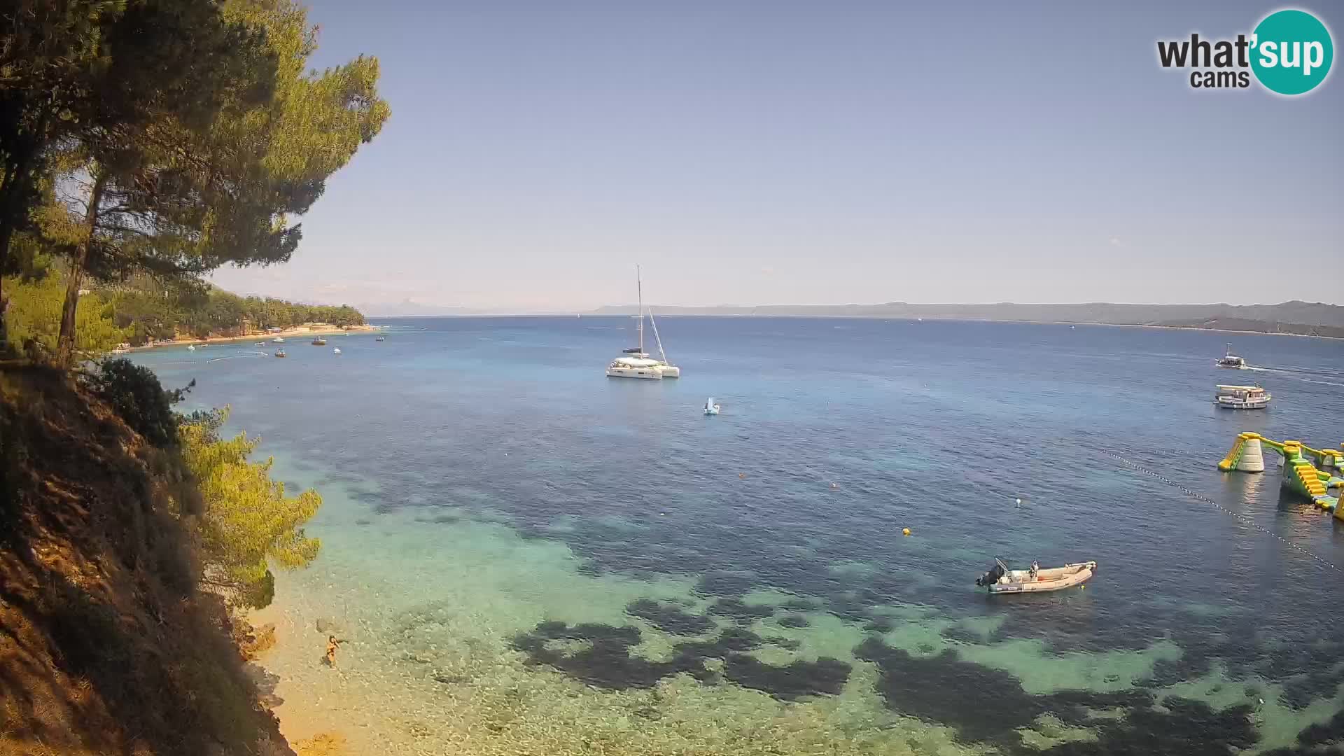 Webcam Strand Potočine Bol – Liveblick auf Borak Beach, Insel Brač