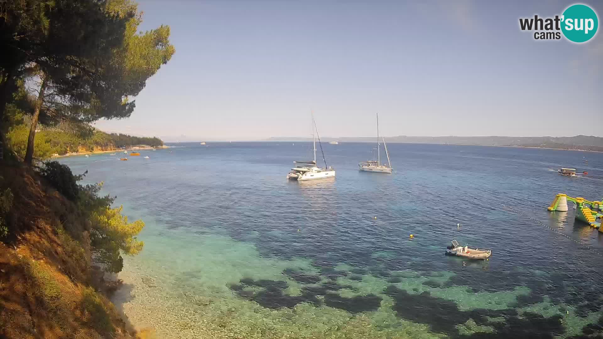 Webcam Playa Potočine Bol – Vista en vivo de Borak Beach, Isla de Brač