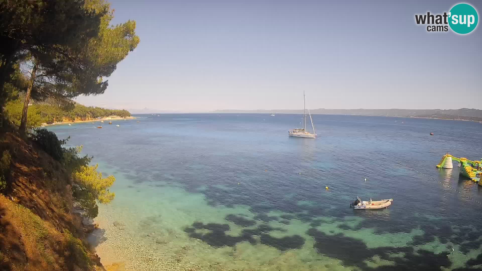 Webcam Strand Potočine Bol – Liveblick auf Borak Beach, Insel Brač