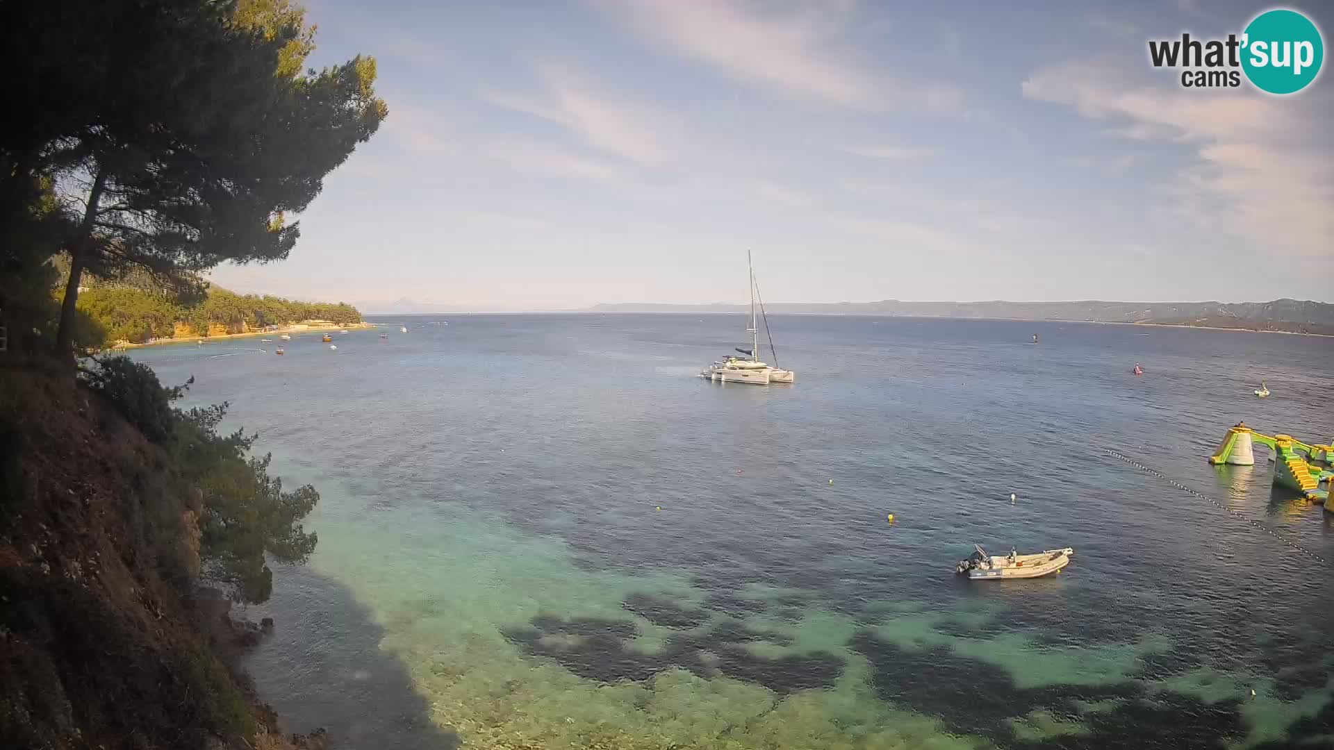 Webcam plage Potočine Bol – Vue en direct sur Borak Beach, île de Brač