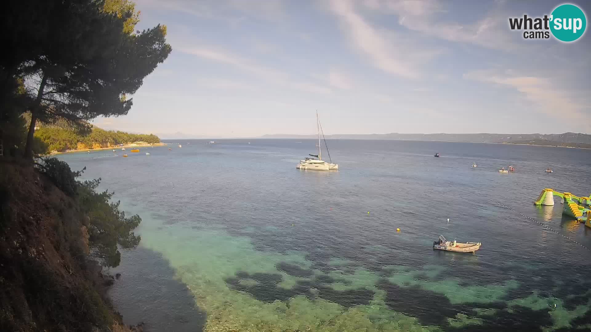 Webcam Playa Potočine Bol – Vista en vivo de Borak Beach, Isla de Brač