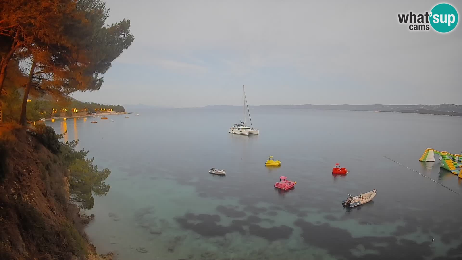 Webcam Potočine Beach Bol – Live View of Borak Beach, Brač Island