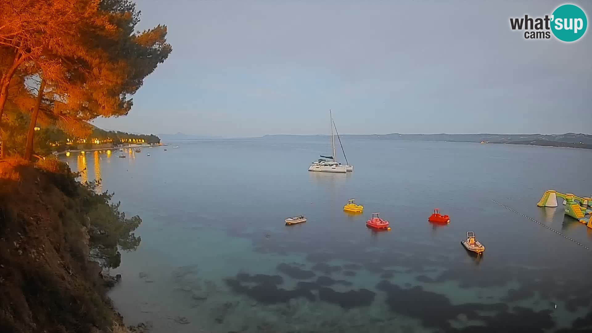 Webcam Strand Potočine Bol – Liveblick auf Borak Beach, Insel Brač