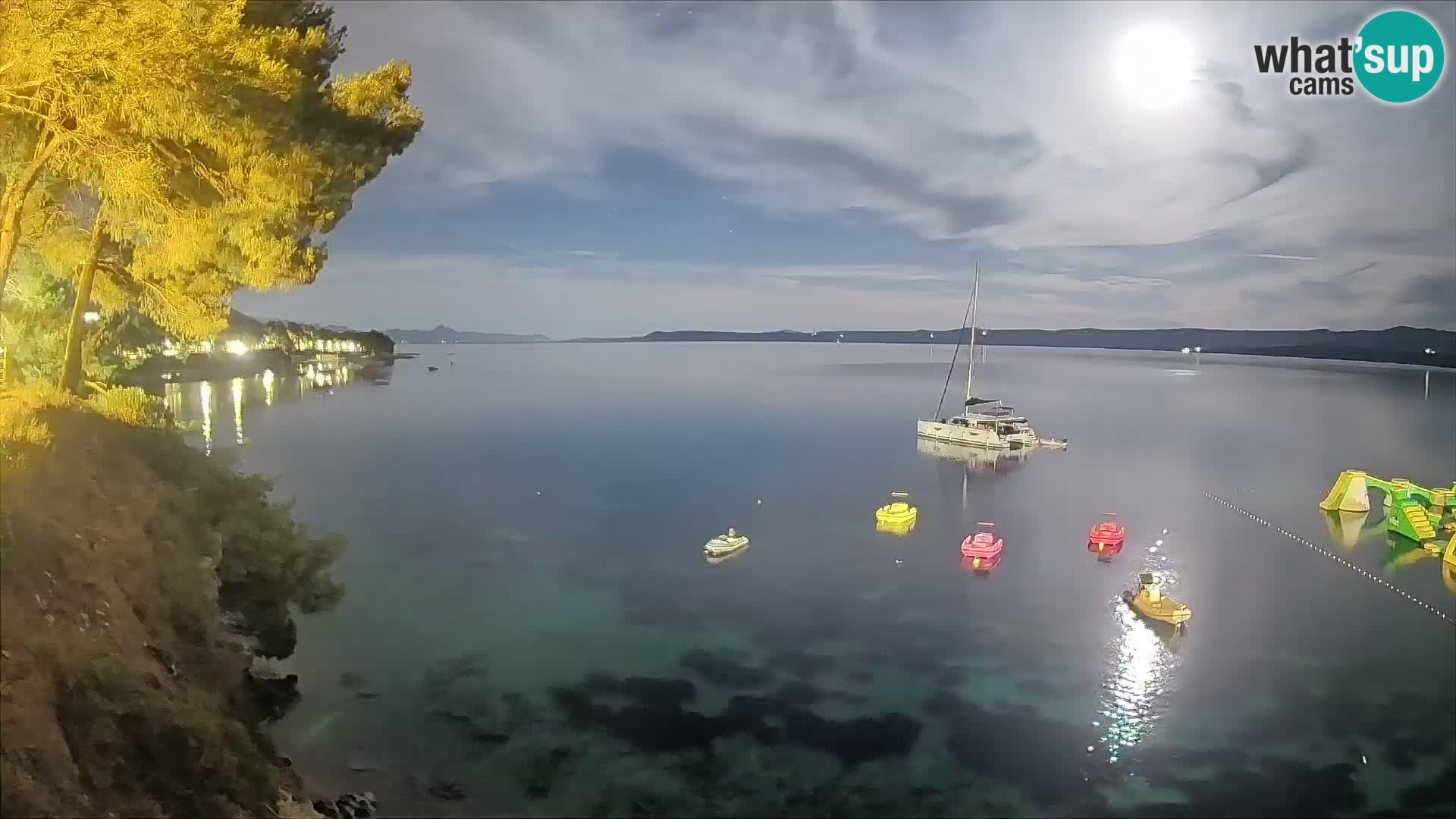Webcam Playa Potočine Bol – Vista en vivo de Borak Beach, Isla de Brač