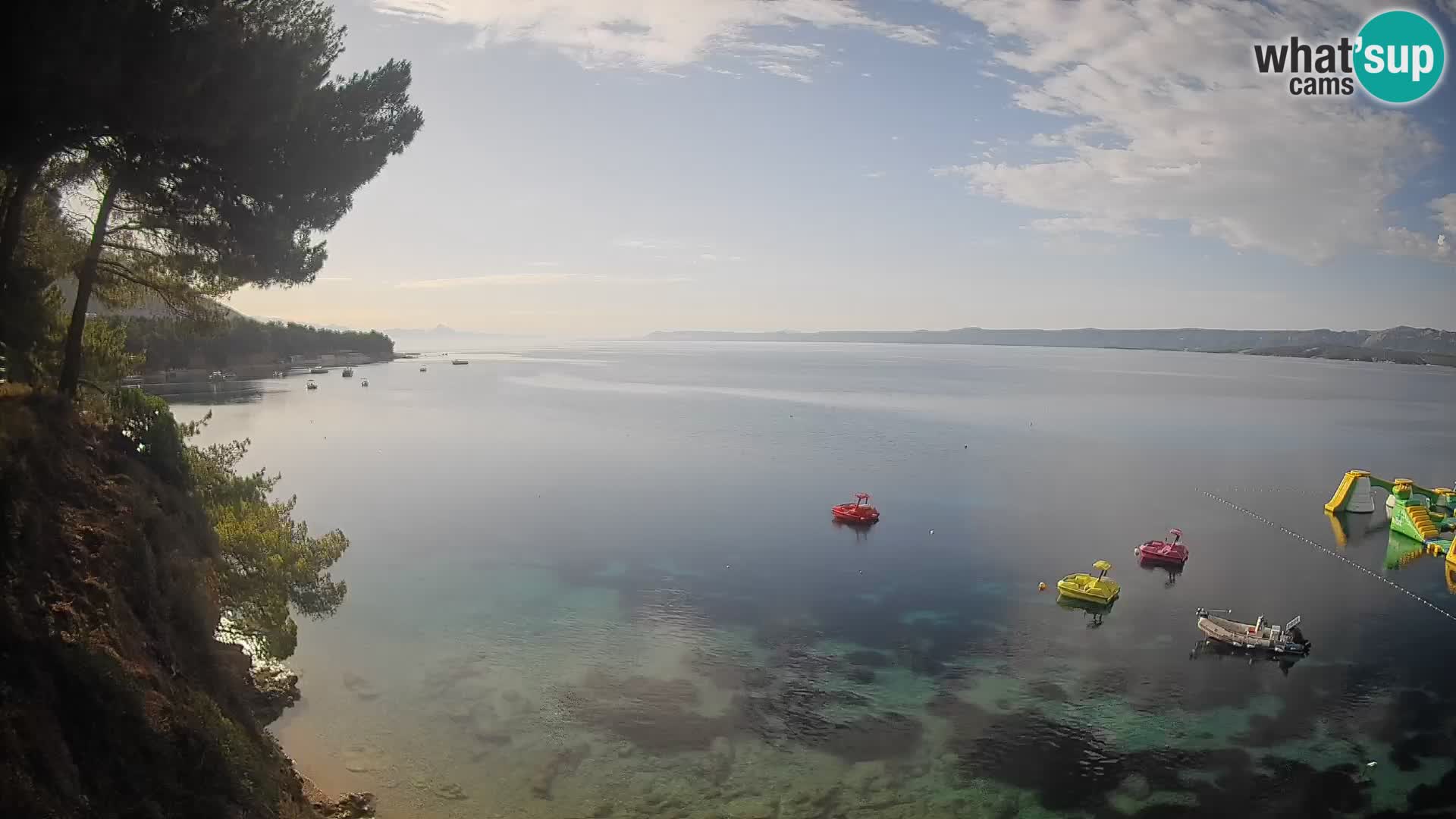 Web kamera Potočine Bol – Pogled uživo na plažu Borak, otok Brač