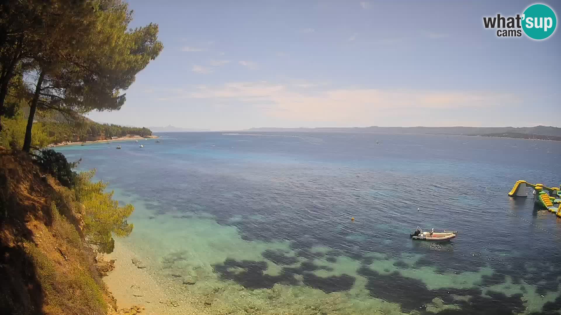 Webcam Strand Potočine Bol – Liveblick auf Borak Beach, Insel Brač