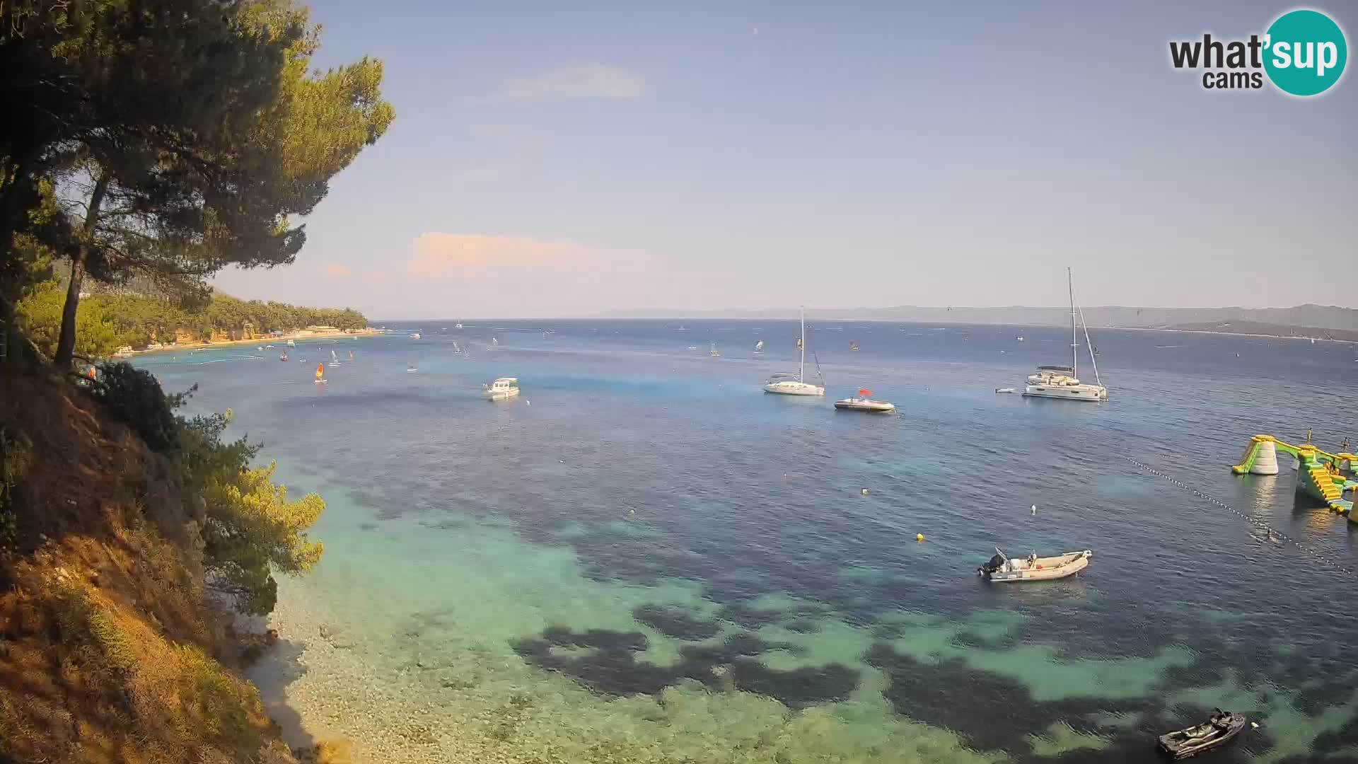 Webcam Playa Potočine Bol – Vista en vivo de Borak Beach, Isla de Brač
