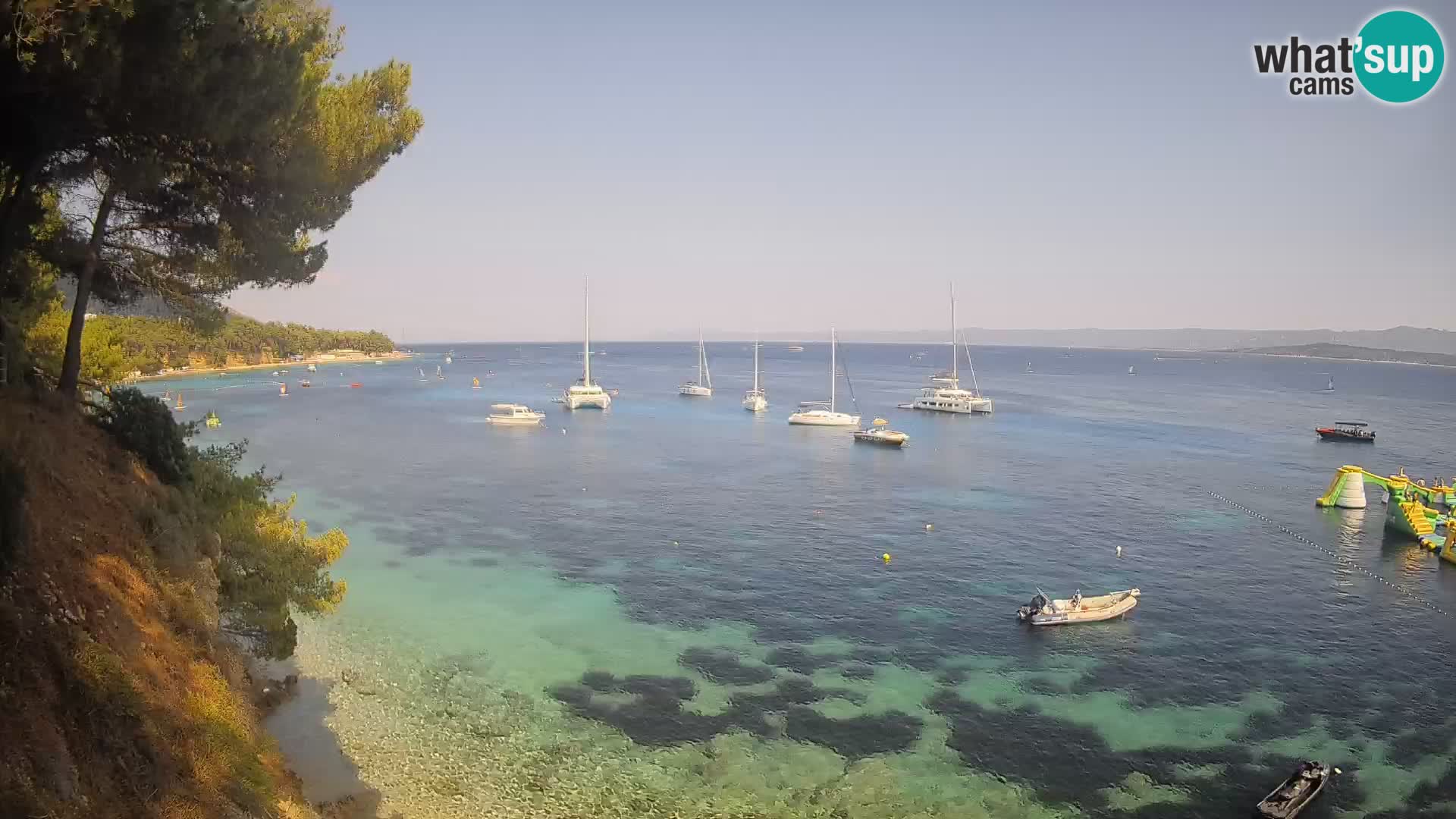 Webcam Strand Potočine Bol – Liveblick auf Borak Beach, Insel Brač