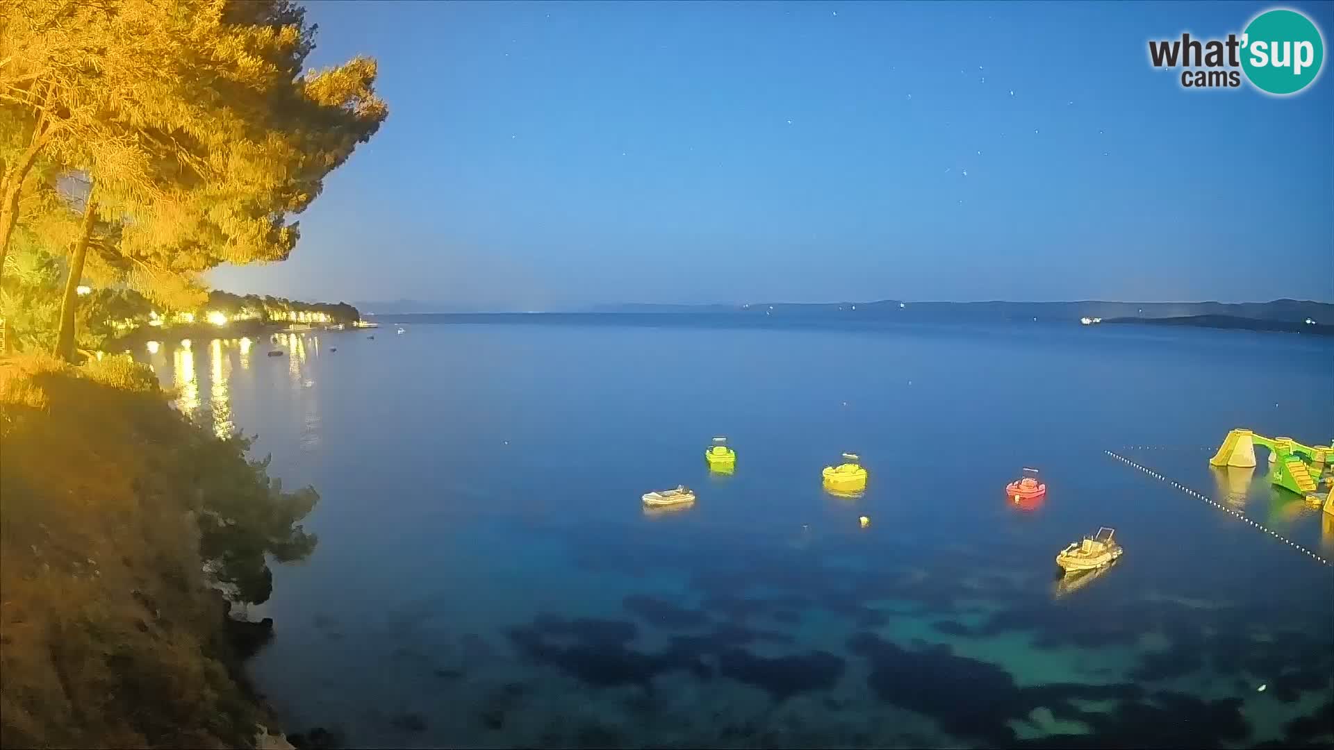 Web kamera Potočine Bol – Pogled uživo na plažu Borak, otok Brač