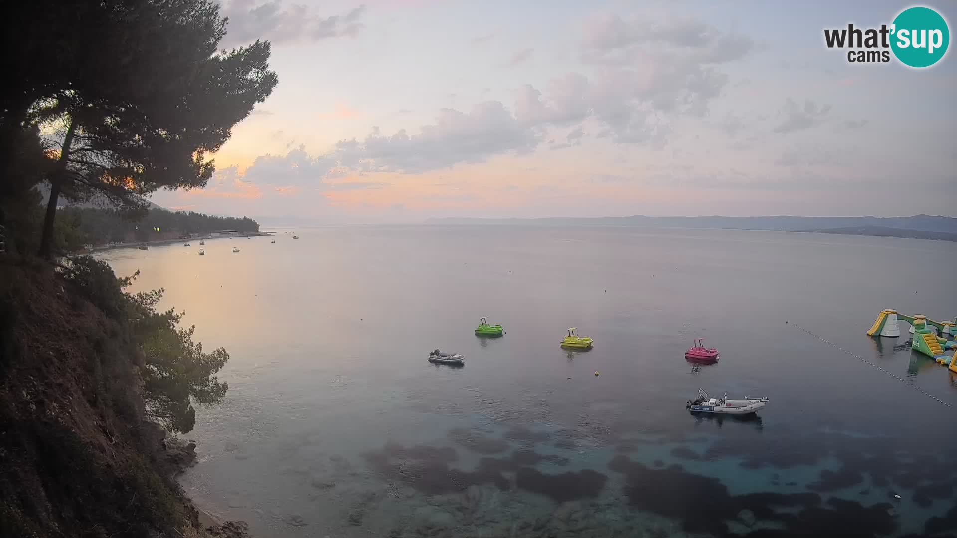 Web kamera Potočine Bol – Pogled uživo na plažu Borak, otok Brač