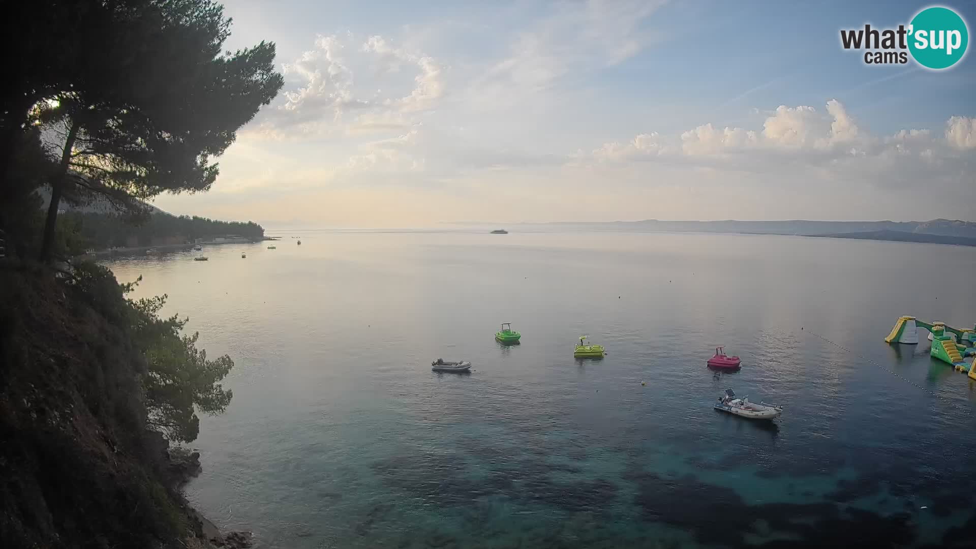 Webcam Spiaggia Potočine Bol – Vista live sulla spiaggia Borak, Isola di Brač