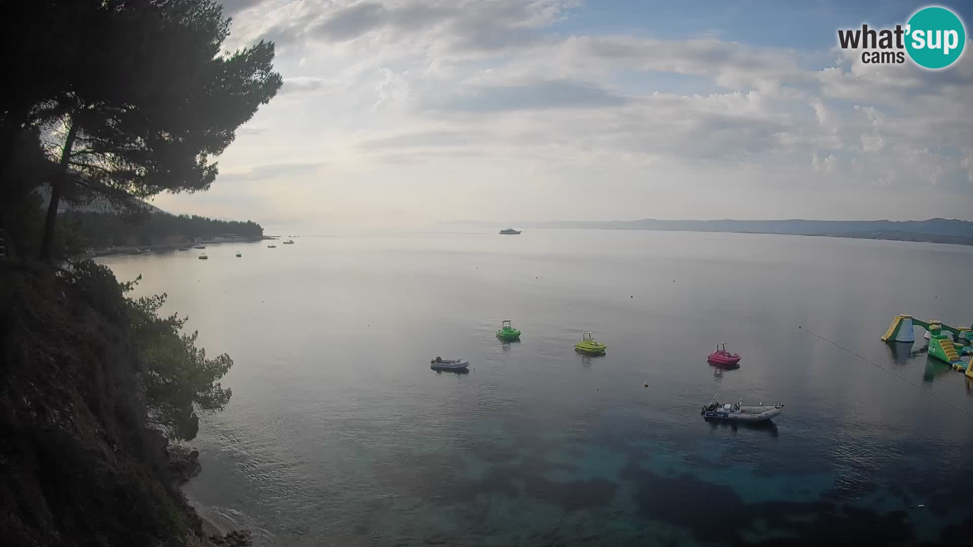 Webcam Spiaggia Potočine Bol – Vista live sulla spiaggia Borak, Isola di Brač
