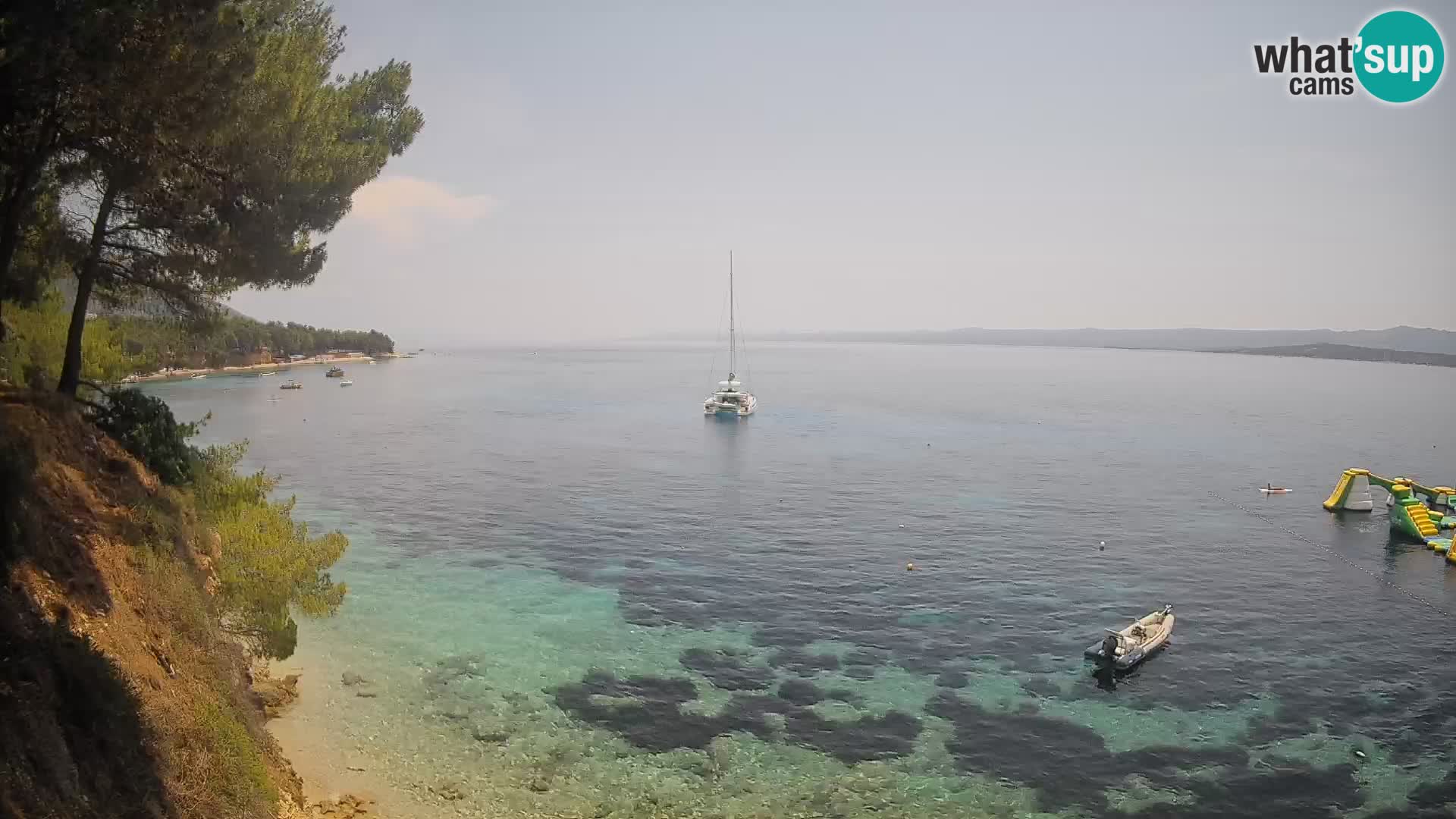 Webcam plage Potočine Bol – Vue en direct sur Borak Beach, île de Brač