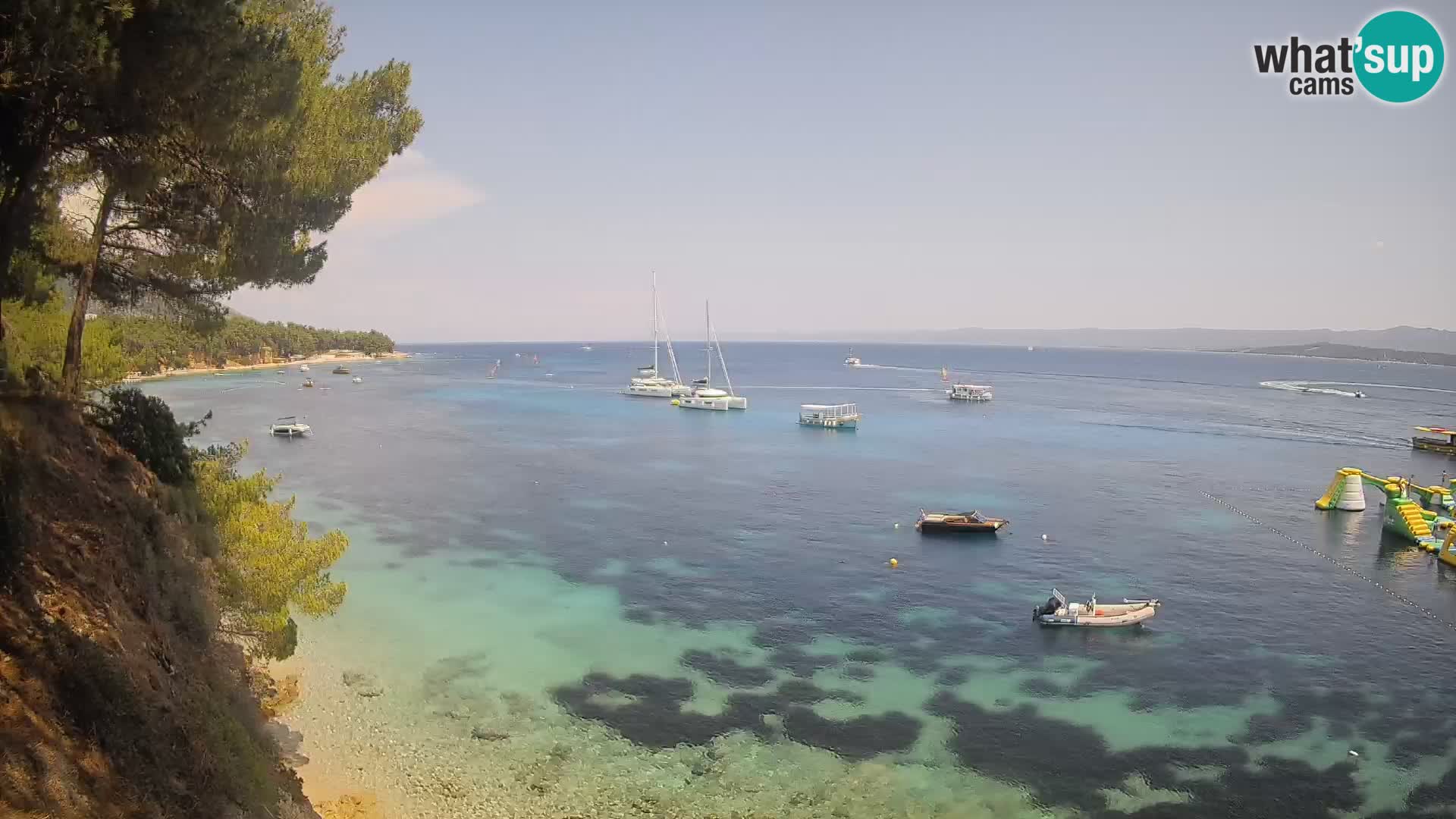 Webcam plage Potočine Bol – Vue en direct sur Borak Beach, île de Brač