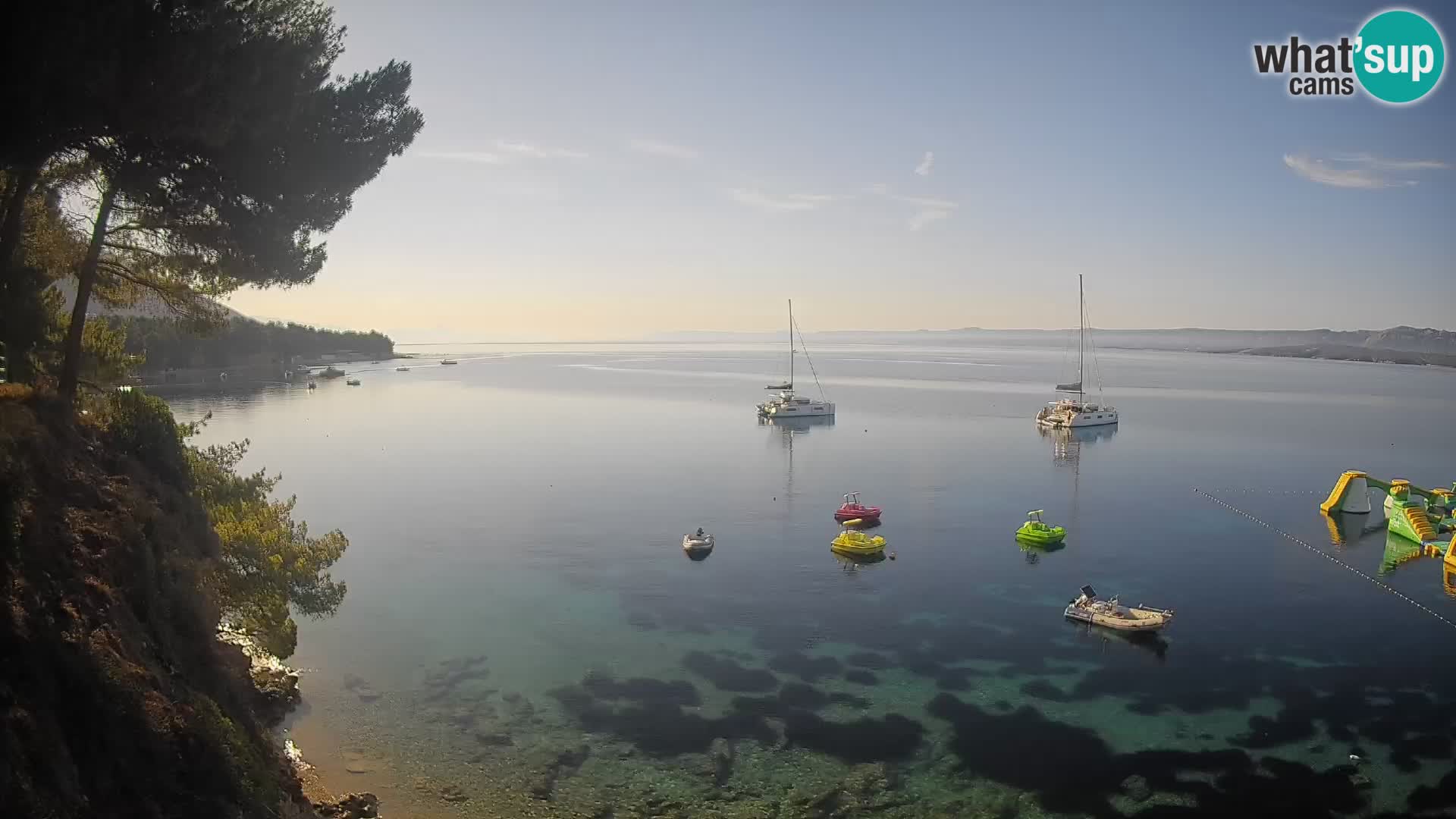 Web kamera Potočine Bol – Pogled uživo na plažu Borak, otok Brač