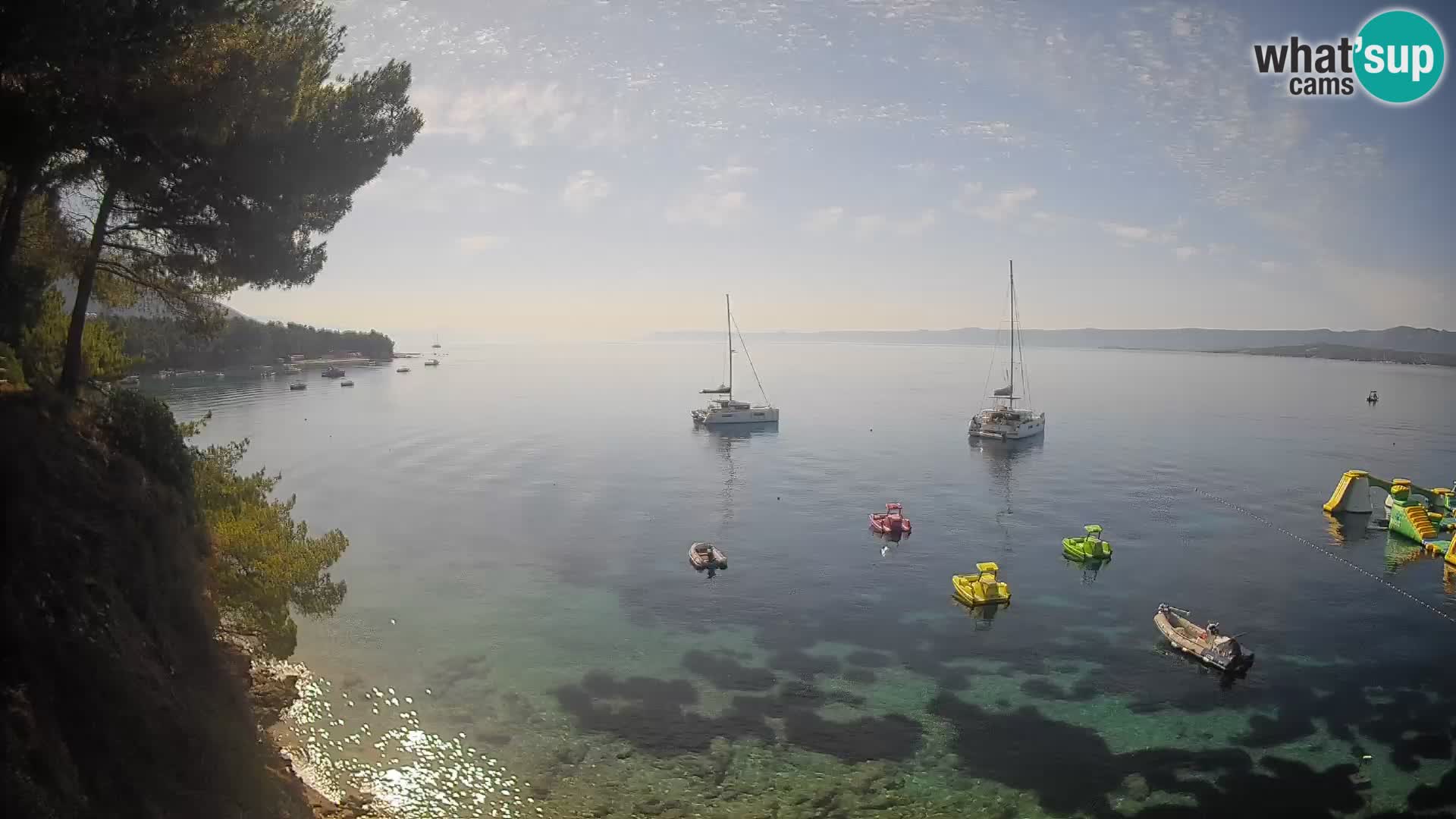 Webcam Strand Potočine Bol – Liveblick auf Borak Beach, Insel Brač