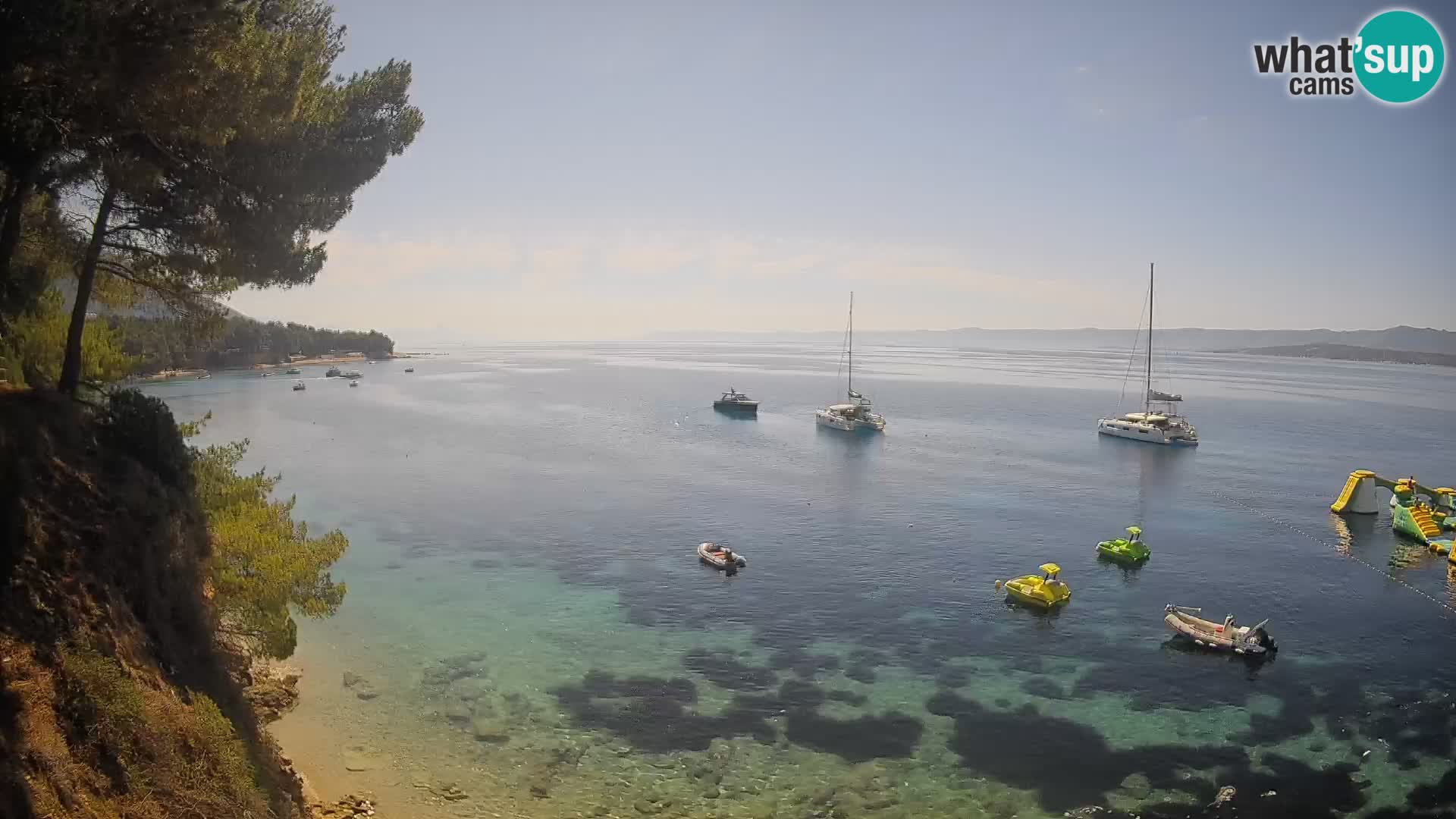 Webcam plage Potočine Bol – Vue en direct sur Borak Beach, île de Brač