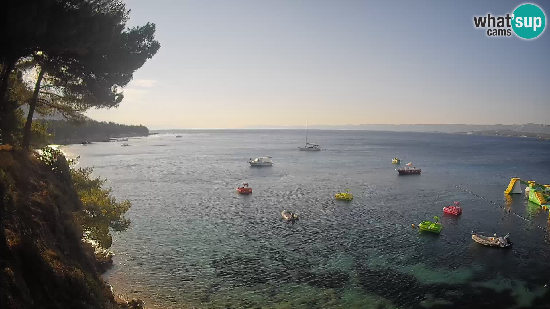 Webcam plage Potočine Bol – Vue en direct sur Borak Beach, île de Brač