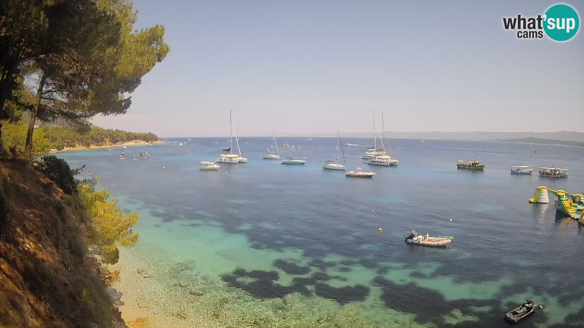 Webcam Potočine Beach Bol – Live View of Borak Beach, Brač Island