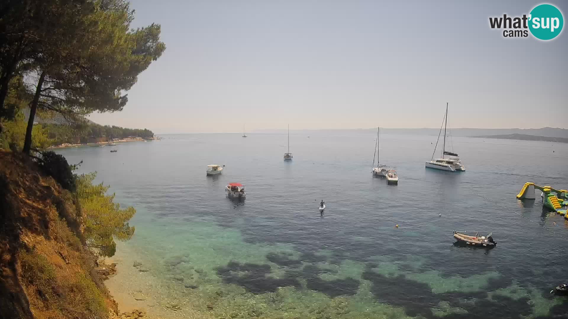 Webcam plage Potočine Bol – Vue en direct sur Borak Beach, île de Brač