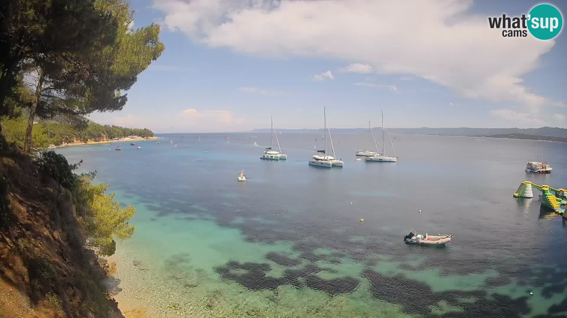 Webcam Potočine Beach Bol – Live View of Borak Beach, Brač Island