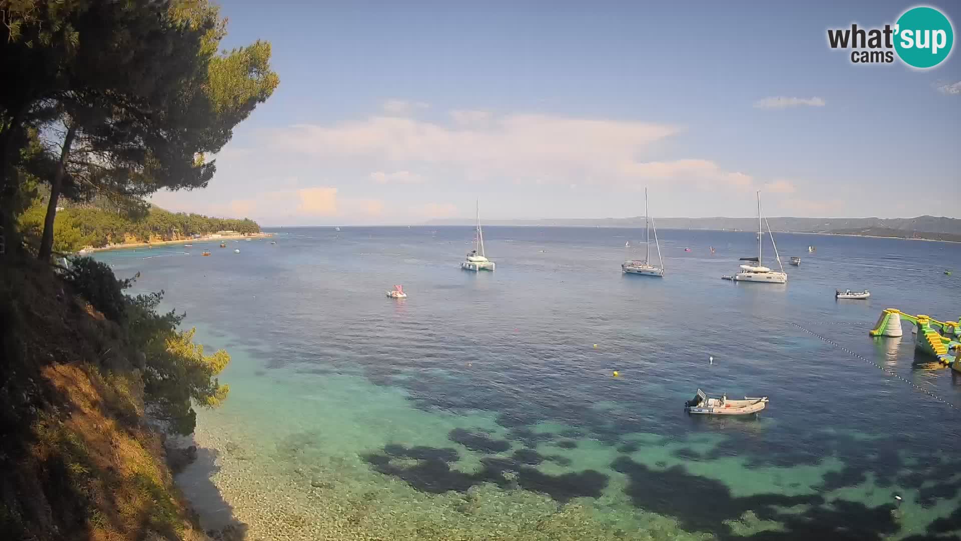 Webcam Playa Potočine Bol – Vista en vivo de Borak Beach, Isla de Brač