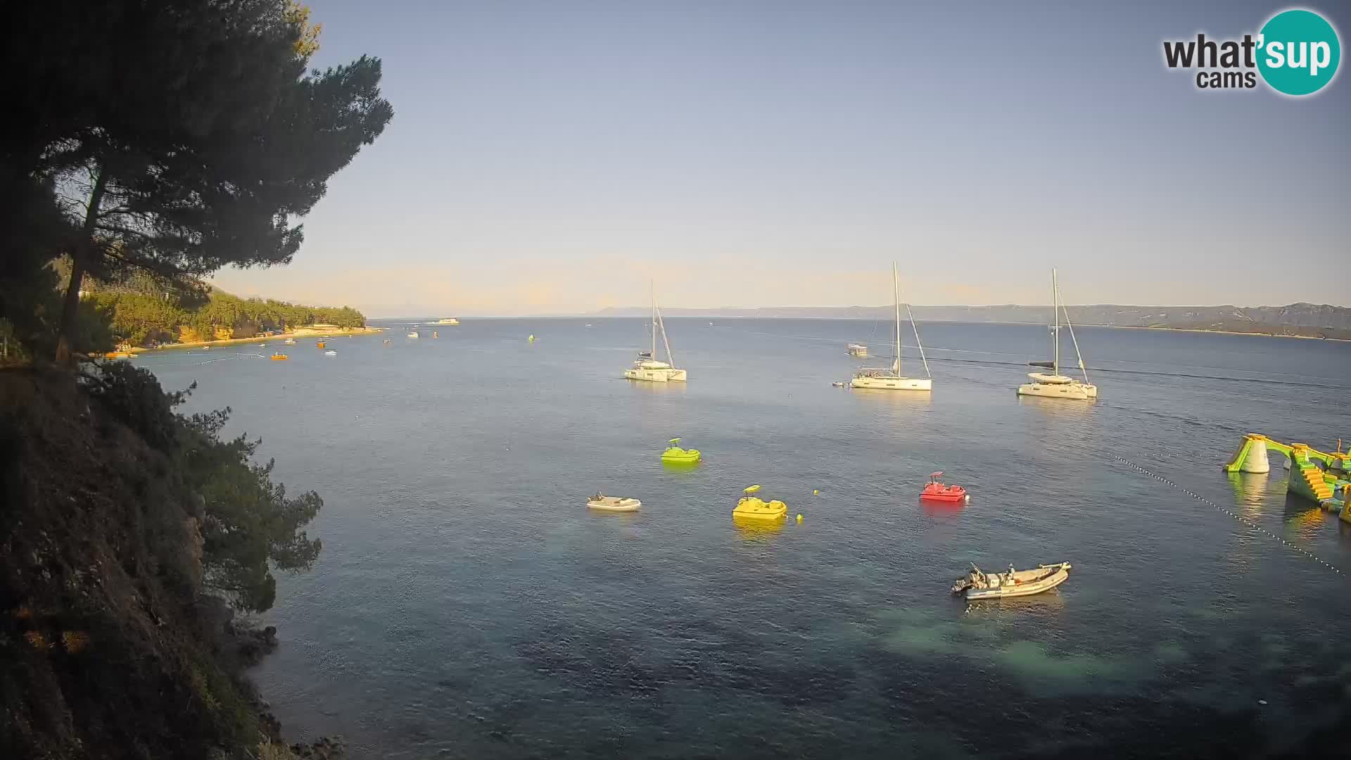 Webcam Playa Potočine Bol – Vista en vivo de Borak Beach, Isla de Brač
