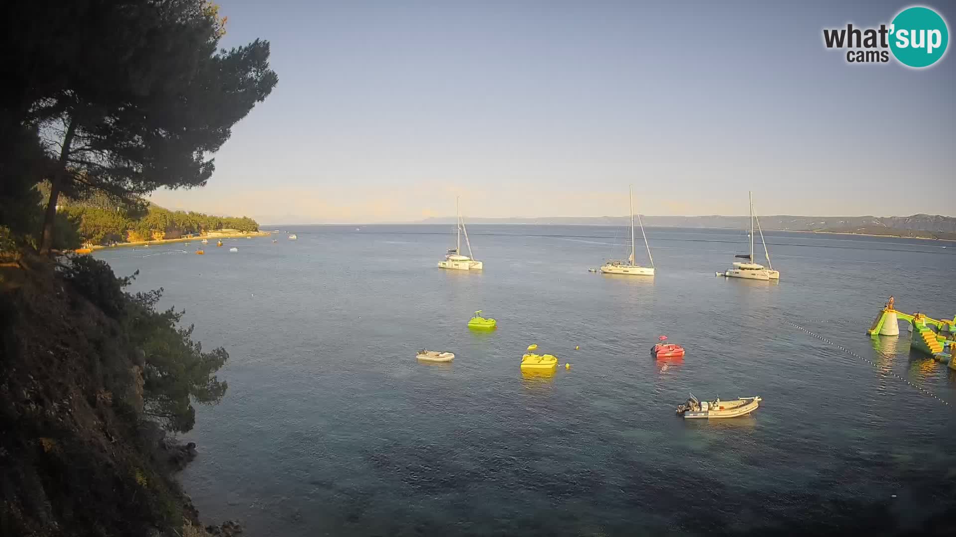 Webcam Strand Potočine Bol – Liveblick auf Borak Beach, Insel Brač
