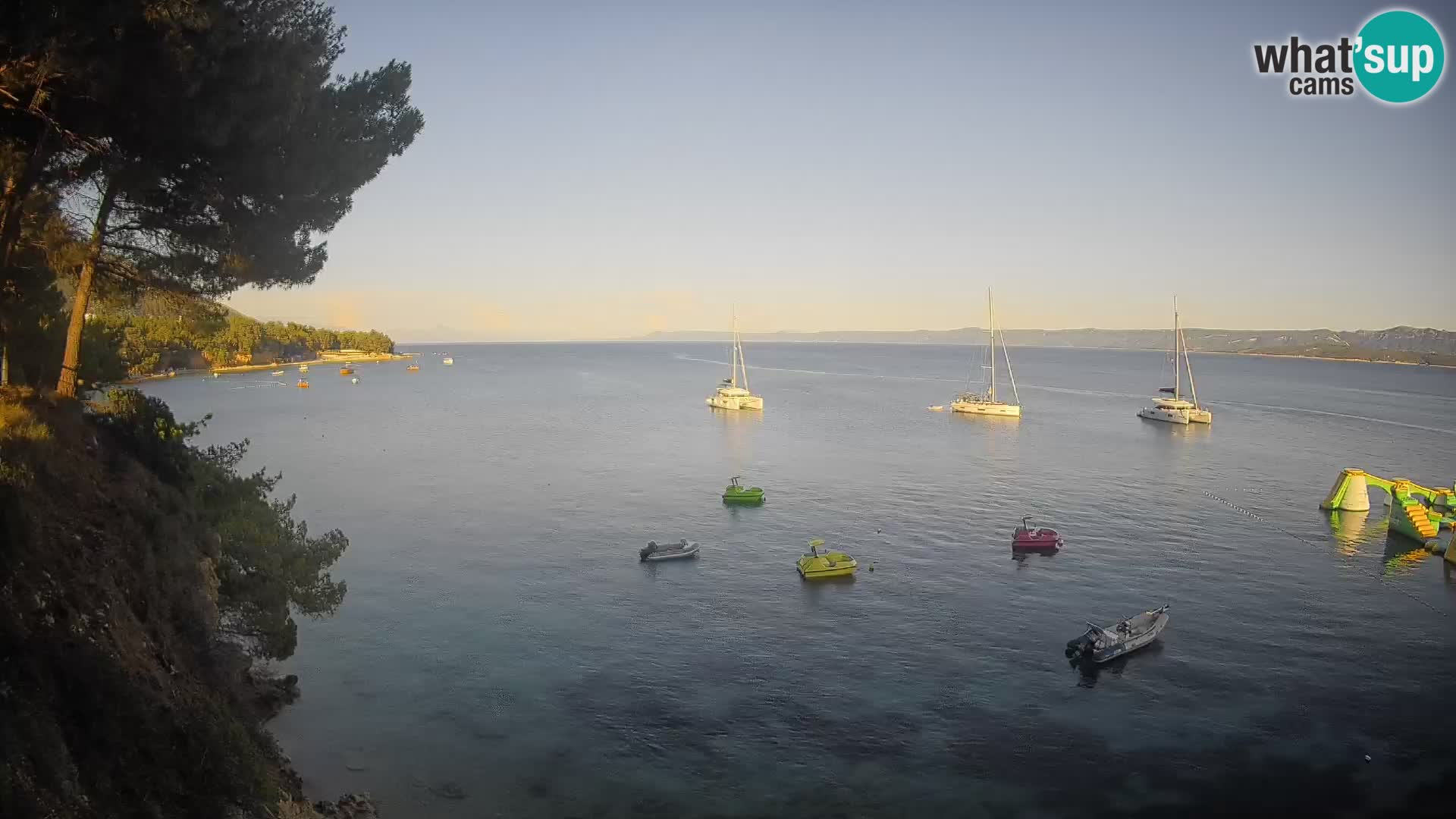 Webcam Strand Potočine Bol – Liveblick auf Borak Beach, Insel Brač