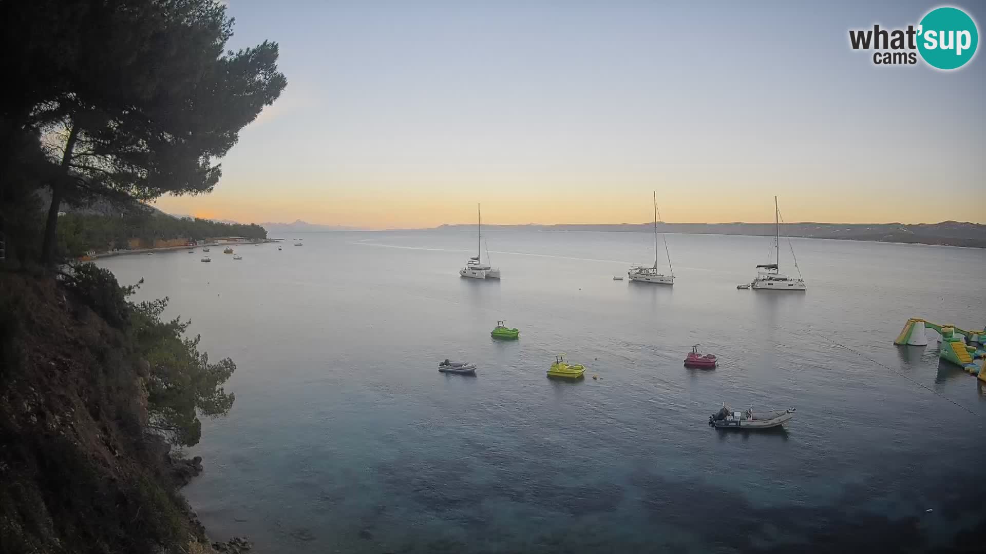 Webcam Potočine Beach Bol – Live View of Borak Beach, Brač Island
