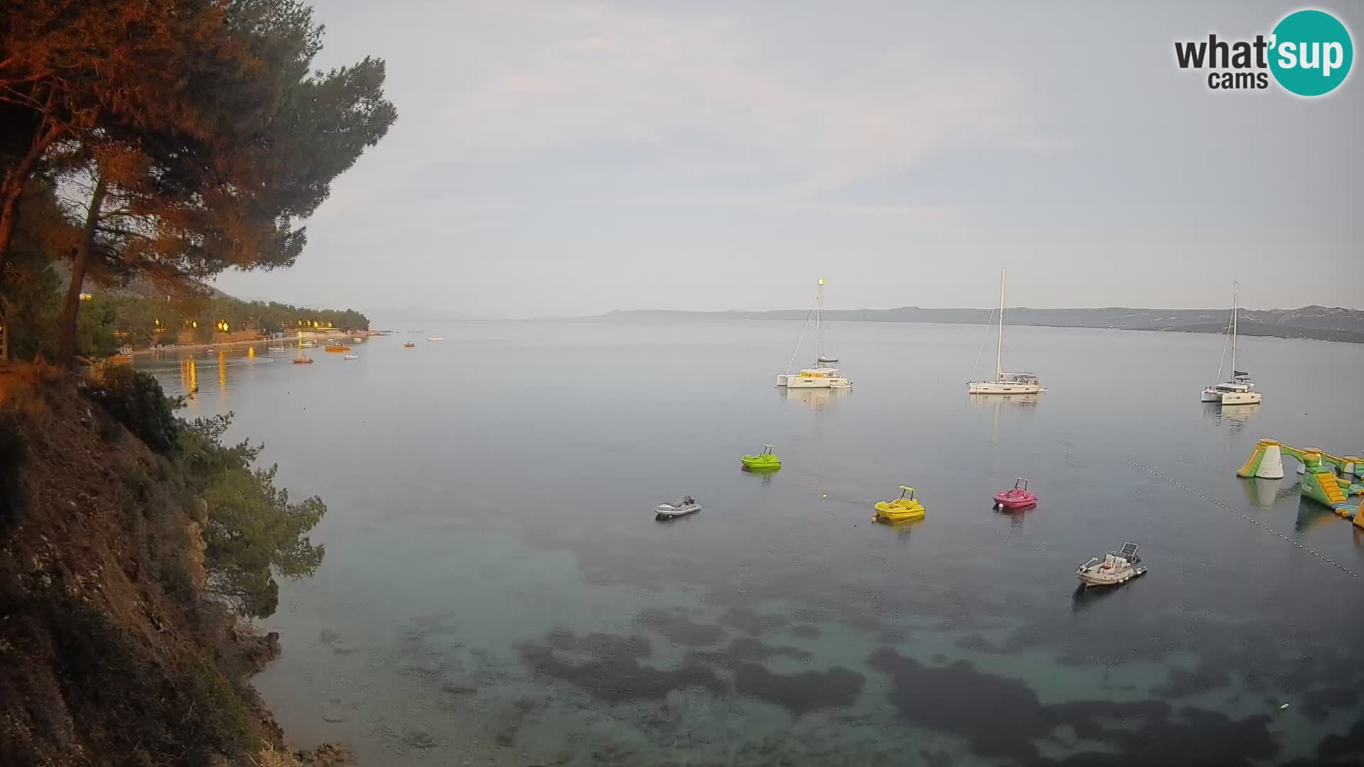 Webcam Strand Potočine Bol – Liveblick auf Borak Beach, Insel Brač
