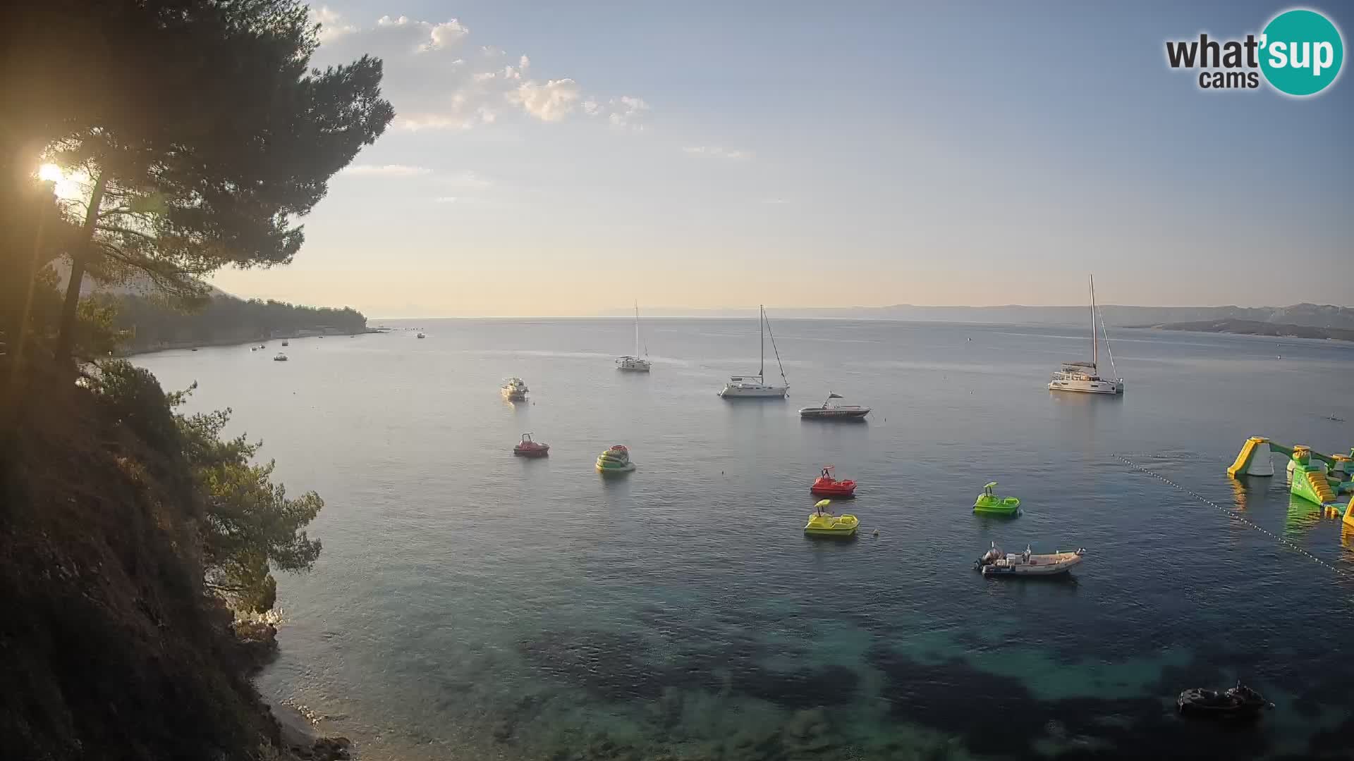 Webcam Playa Potočine Bol – Vista en vivo de Borak Beach, Isla de Brač