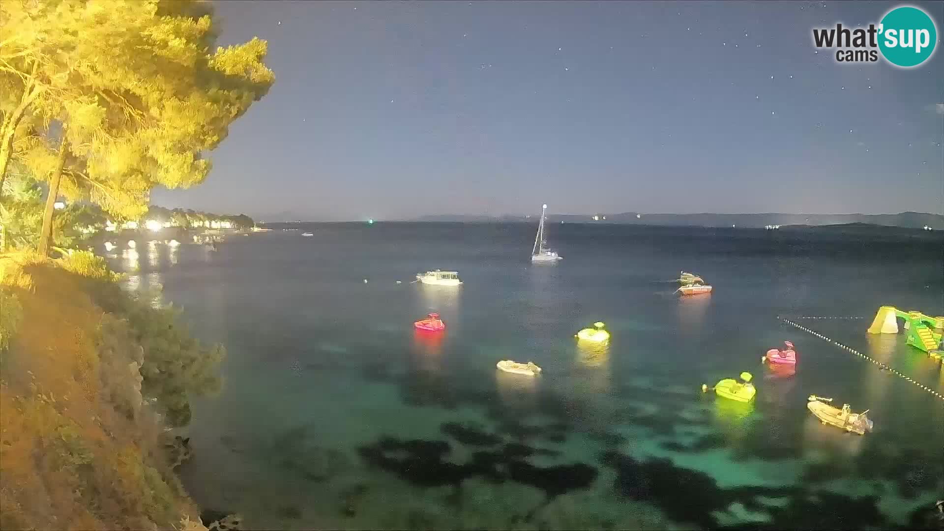 Webcam plage Potočine Bol – Vue en direct sur Borak Beach, île de Brač