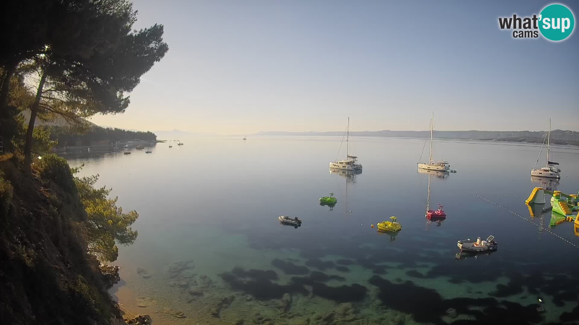 Webcam Potočine Beach Bol – Live View of Borak Beach, Brač Island
