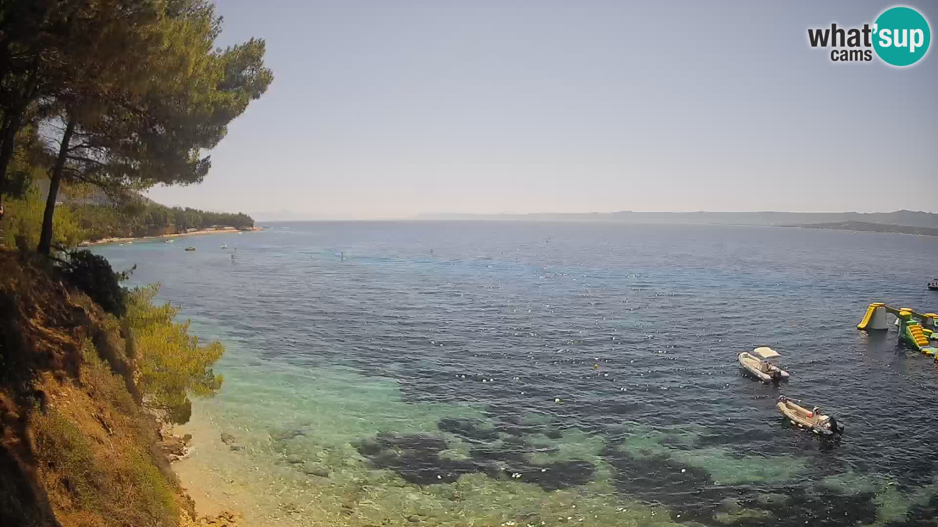 Webcam plage Potočine Bol – Vue en direct sur Borak Beach, île de Brač