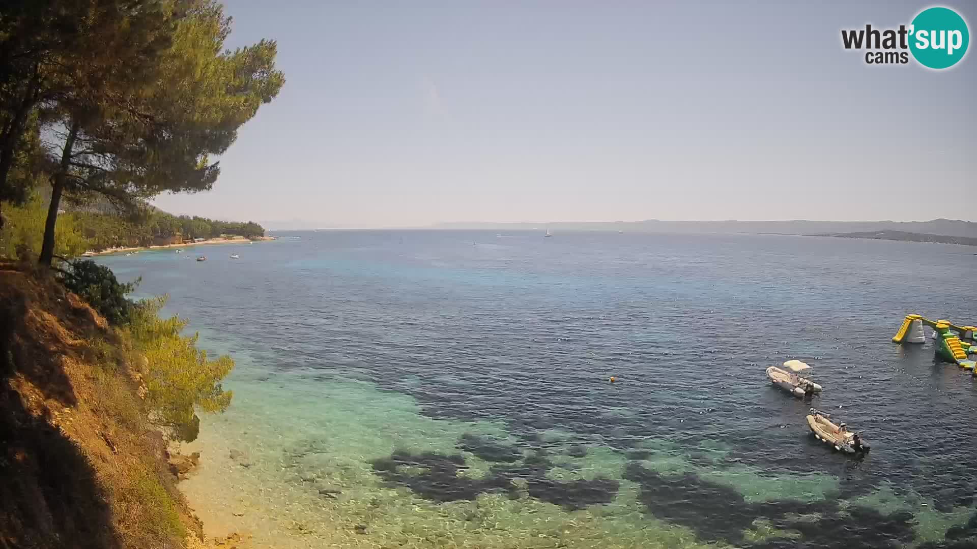 Web kamera Potočine Bol – Pogled uživo na plažu Borak, otok Brač
