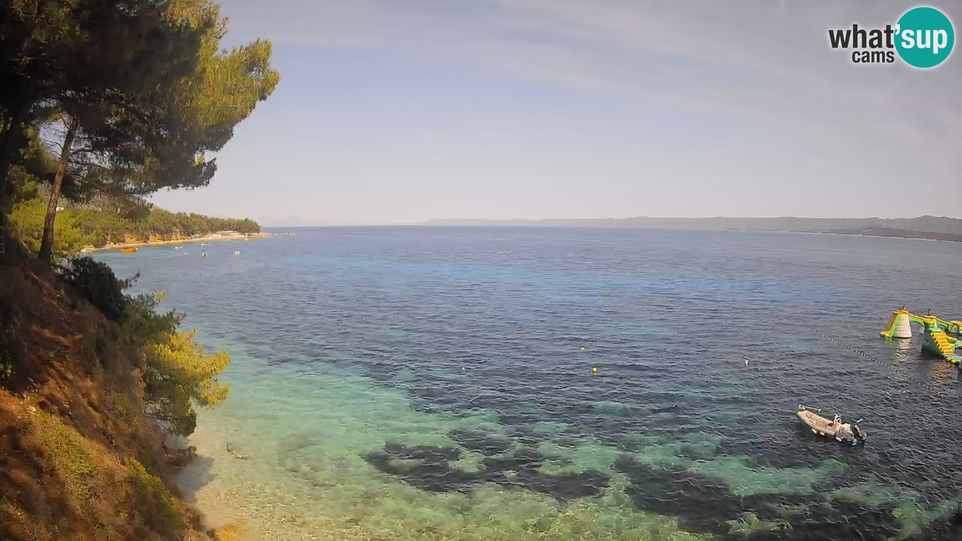 Web kamera Potočine Bol – Pogled uživo na plažu Borak, otok Brač