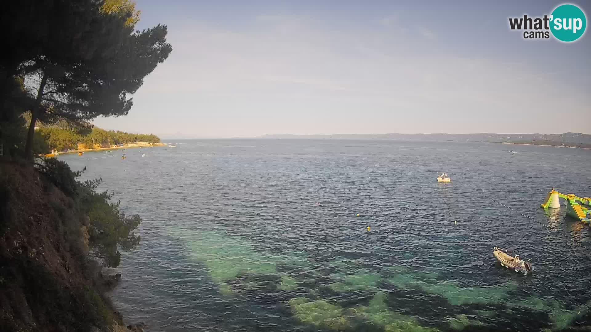 Web kamera Potočine Bol – Pogled uživo na plažu Borak, otok Brač