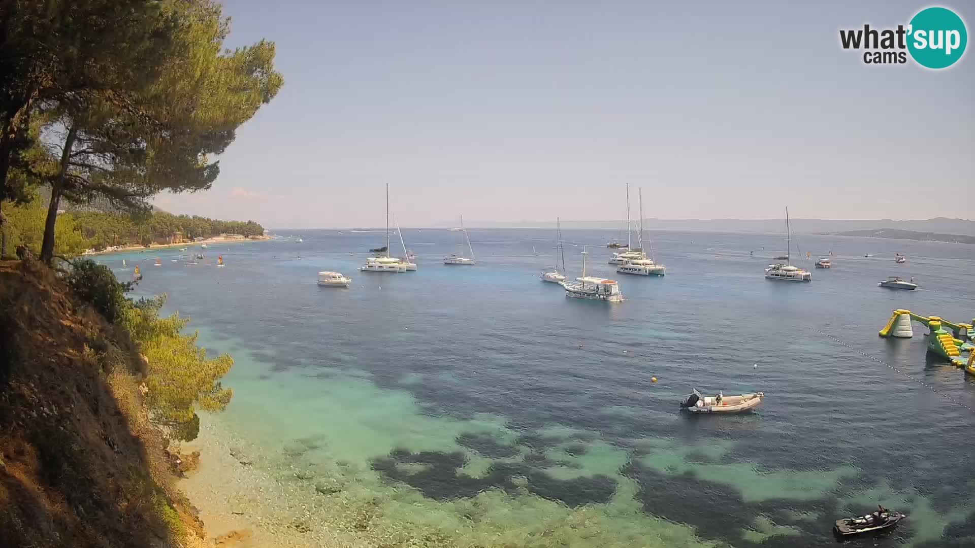 Webcam plage Potočine Bol – Vue en direct sur Borak Beach, île de Brač