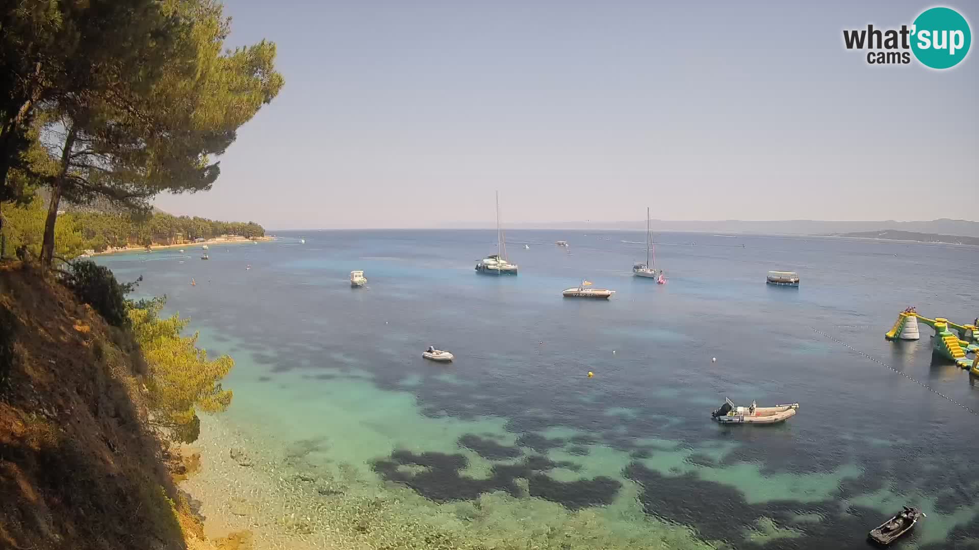 Webcam Strand Potočine Bol – Liveblick auf Borak Beach, Insel Brač