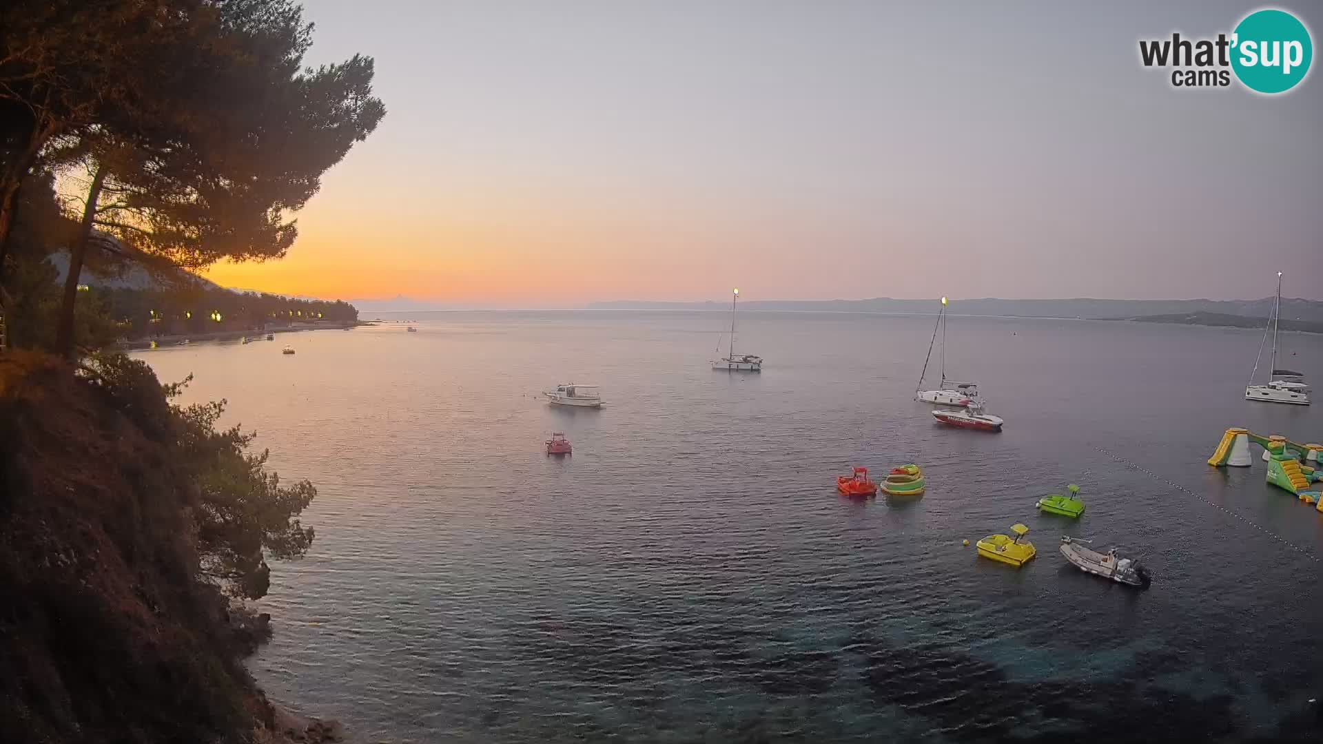 Webcam Potočine Beach Bol – Live View of Borak Beach, Brač Island
