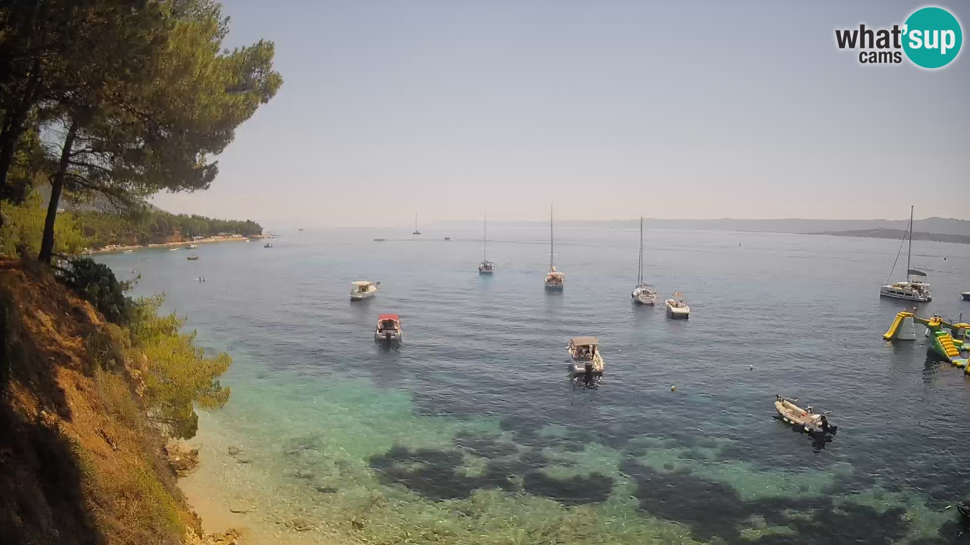 Webcam Playa Potočine Bol – Vista en vivo de Borak Beach, Isla de Brač