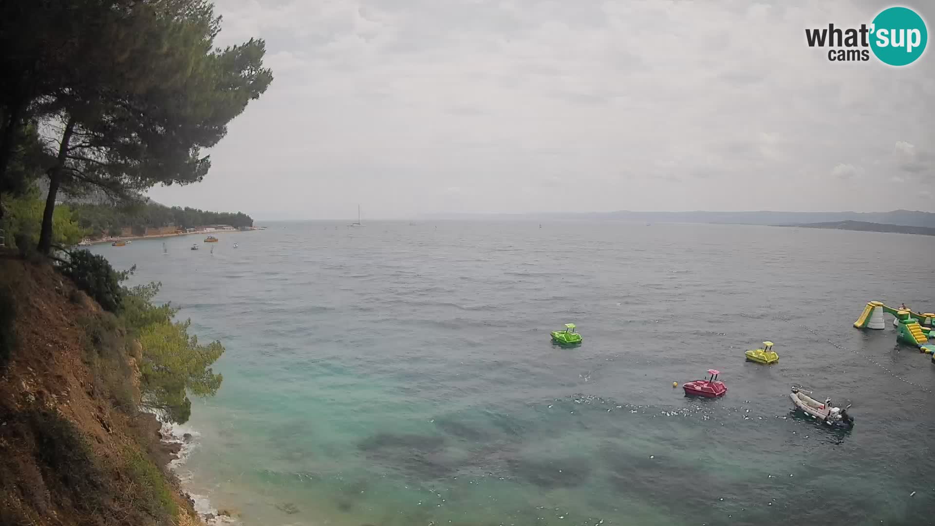 Webcam plage Potočine Bol – Vue en direct sur Borak Beach, île de Brač