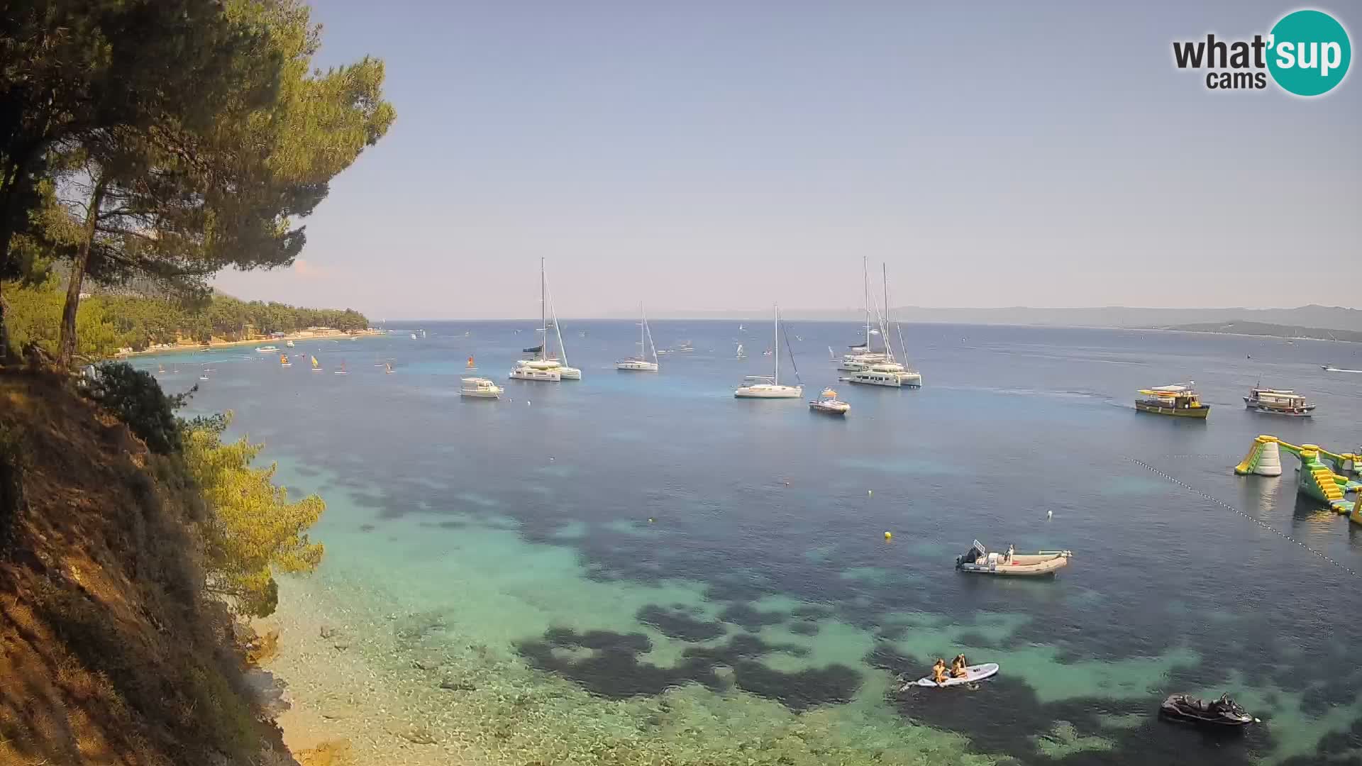 Webcam Potočine Beach Bol – Live View of Borak Beach, Brač Island