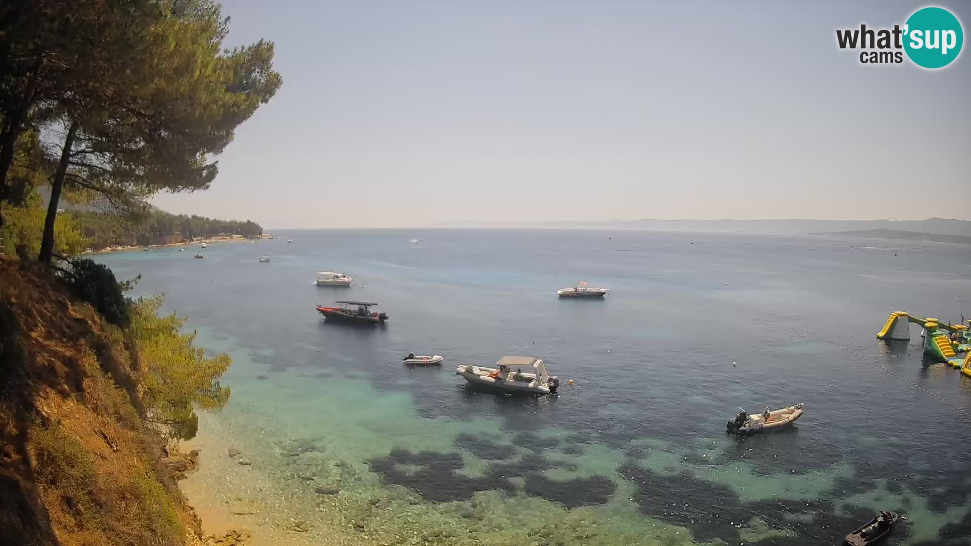 Web kamera Potočine Bol – Pogled uživo na plažu Borak, otok Brač