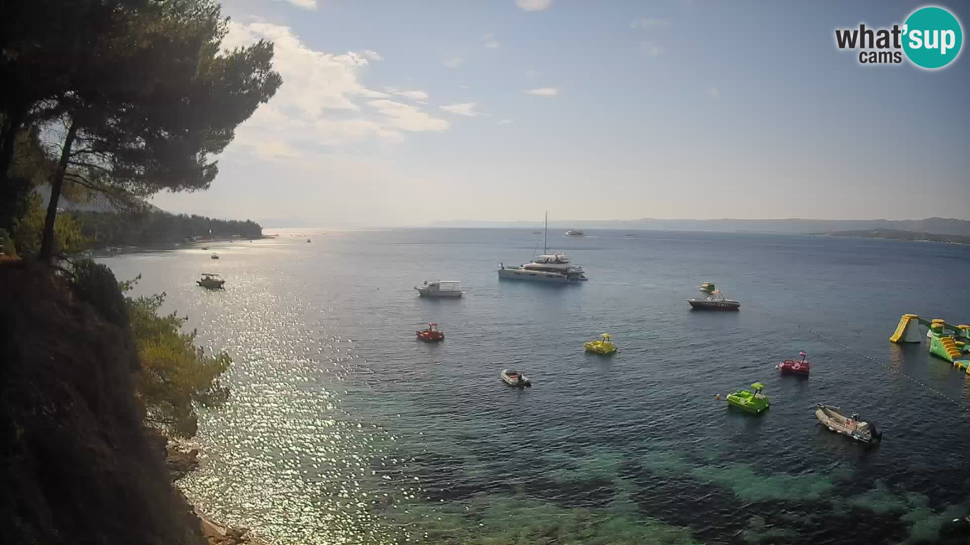 Webcam plage Potočine Bol – Vue en direct sur Borak Beach, île de Brač