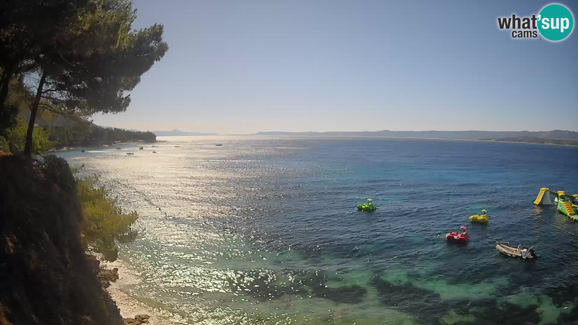 Webcam plage Potočine Bol – Vue en direct sur Borak Beach, île de Brač
