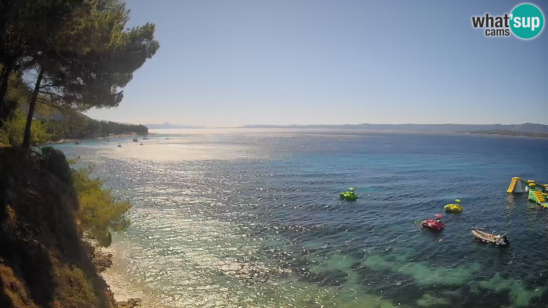 Webcam plage Potočine Bol – Vue en direct sur Borak Beach, île de Brač